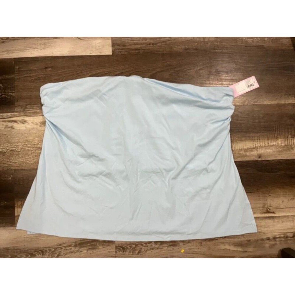 Light blue crop top